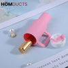 Mini Tumbler Lip Balm Holder Keychain – Cute Refillable Lip Gloss Container with Straw Lid Design