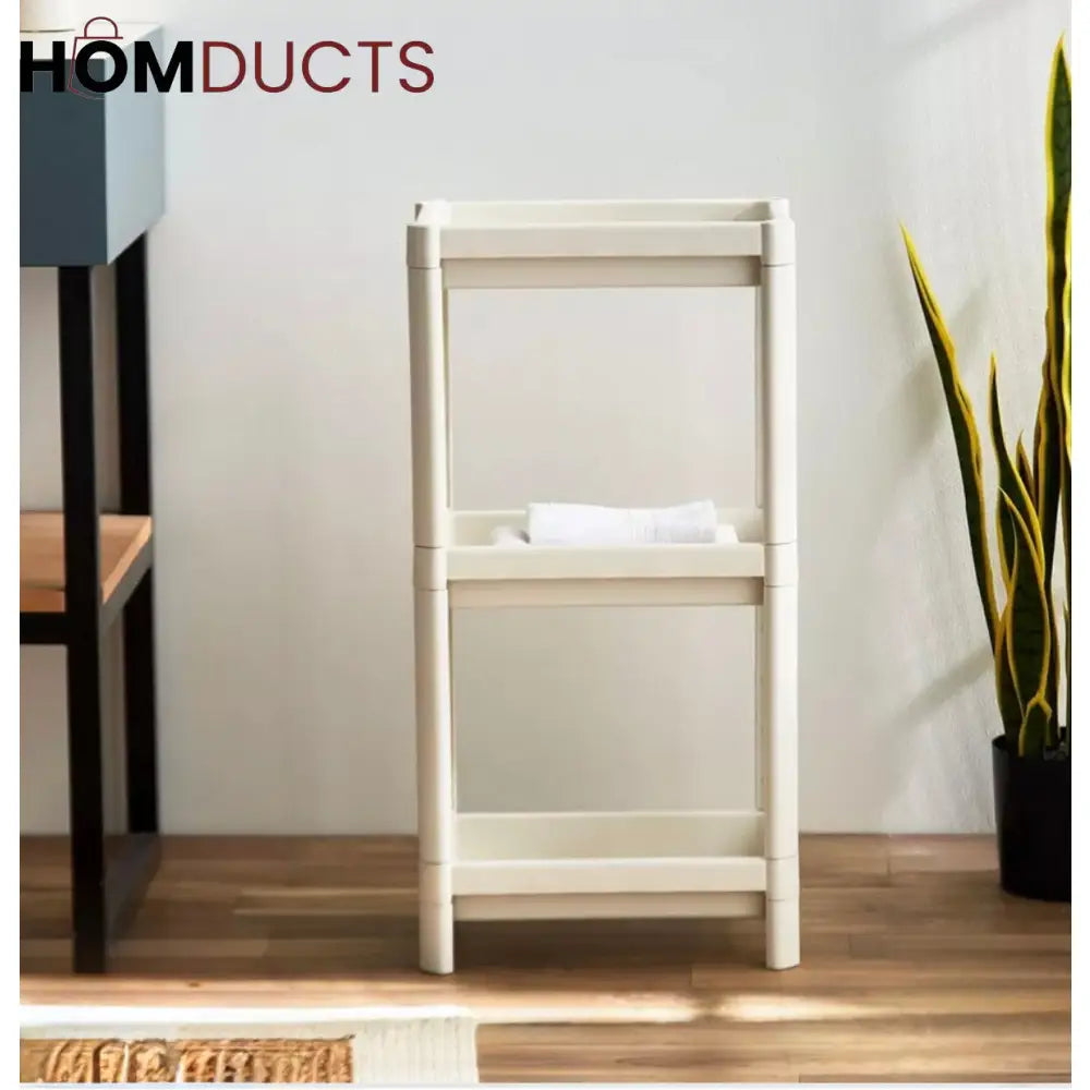 Minimalist 3-Tier Bathroom Storage Rack – Organizer Shelf for Towels & Toiletries