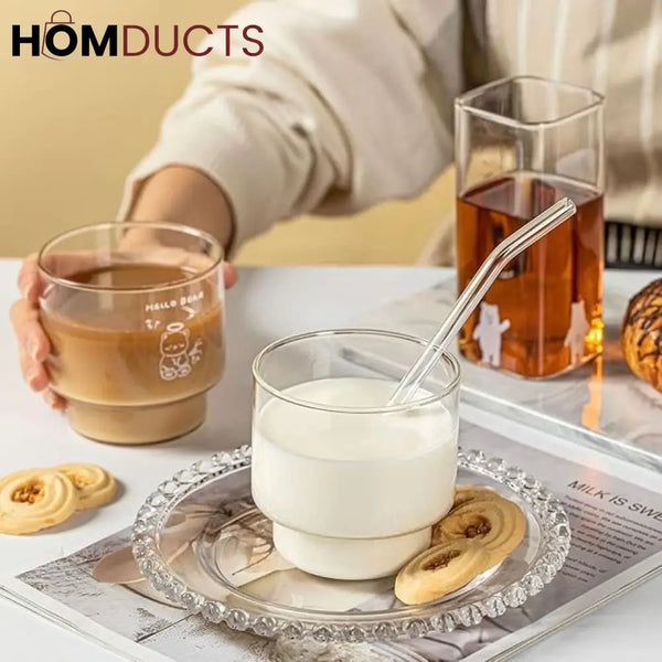 Minimalist Brew & Dessert Glass - 400ml | Perfect for Coffee Tea & Sweets