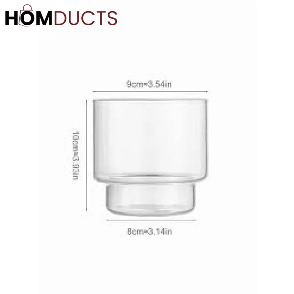 Minimalist Brew & Dessert Glass - 400ml | Perfect for Coffee Tea & Sweets