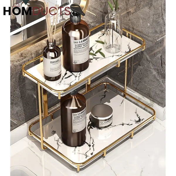 Modern 2 Tier Cosmetic Organizer