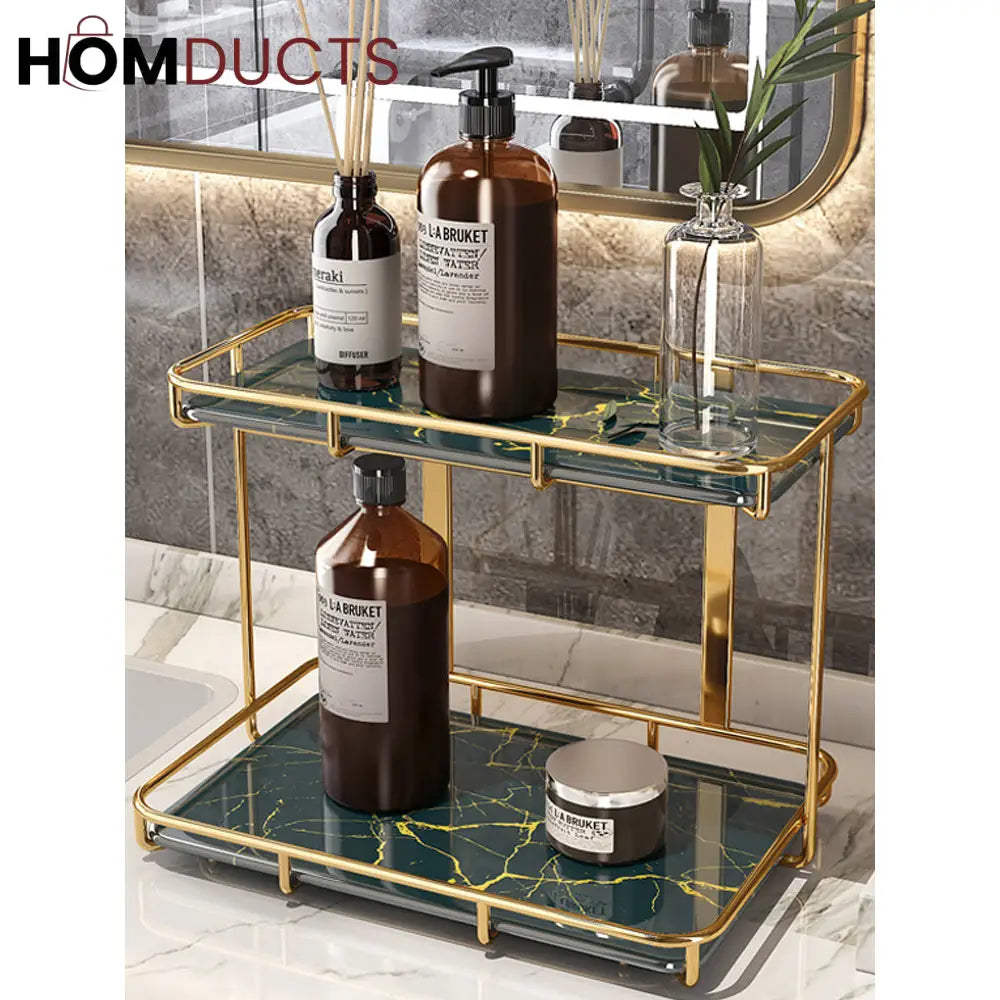 Modern 2 Tier Cosmetic Organizer