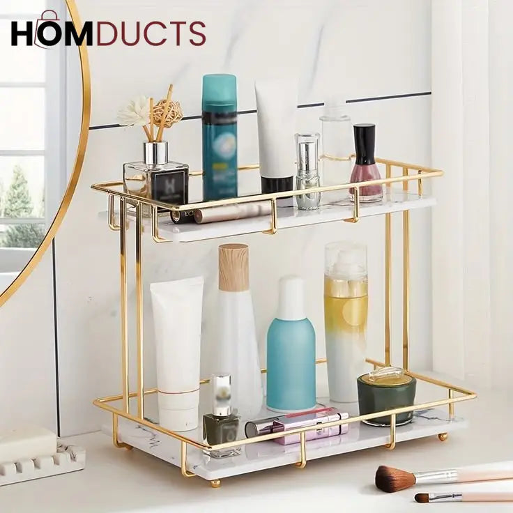 Modern 2 Tier Cosmetic Organizer