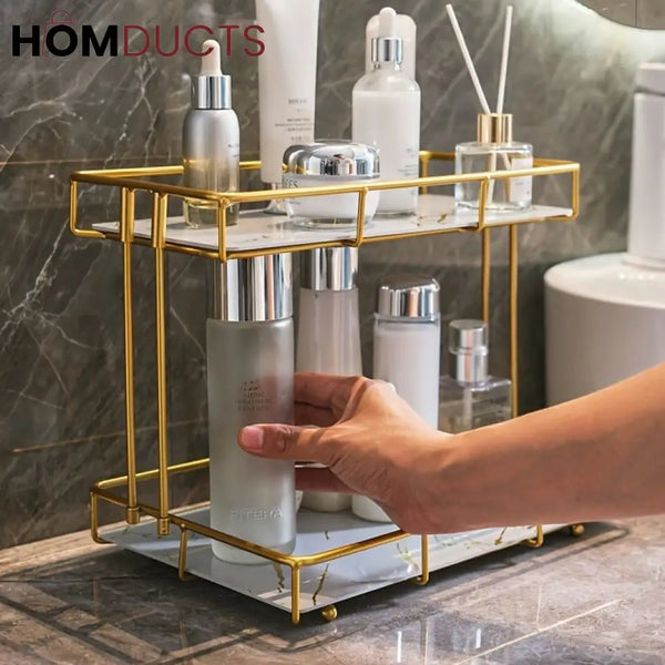 Modern 2 Tier Cosmetic Organizer