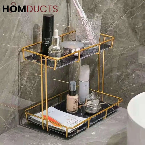 Modern 2 Tier Cosmetic Organizer