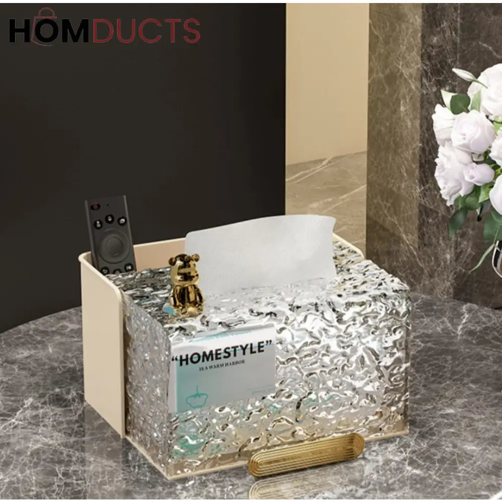 Modern Glacier Style Tissue Box