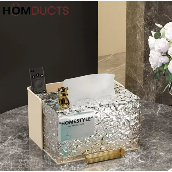 Modern Glacier Style Tissue Box