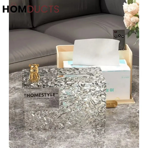 Modern Glacier Style Tissue Box
