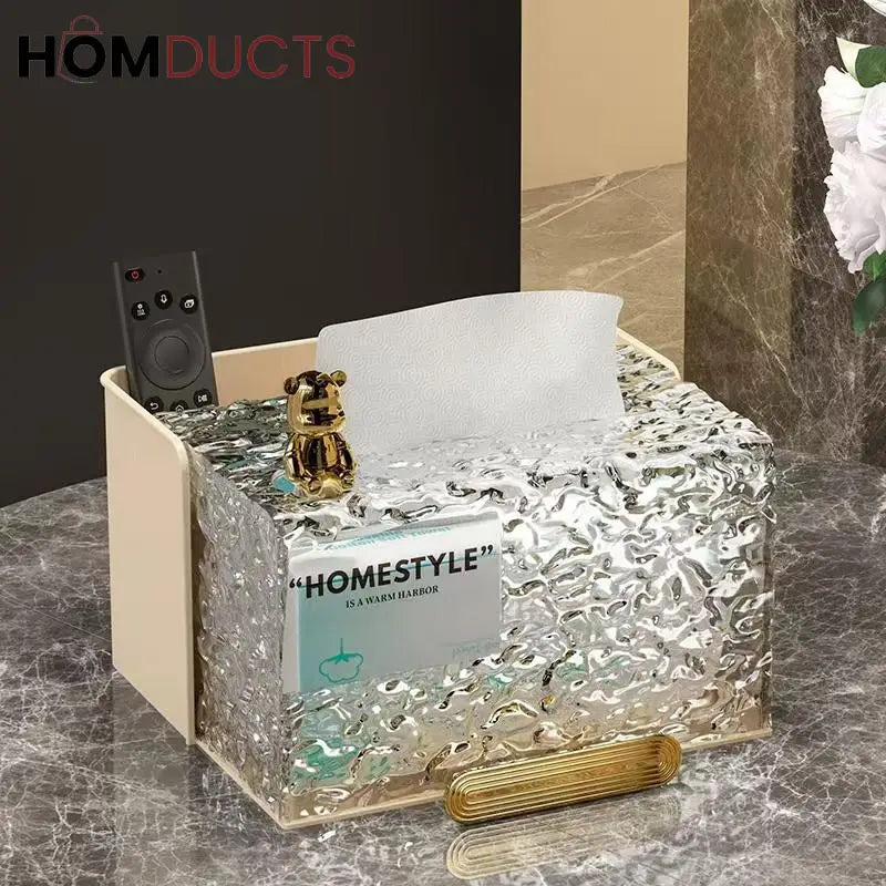 Modern Glacier Style Tissue Box