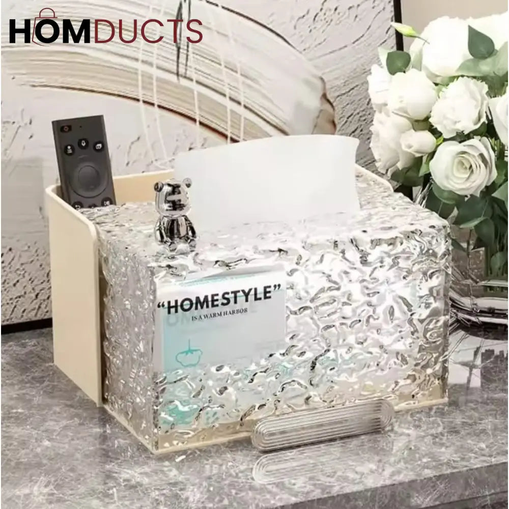 Modern Glacier Style Tissue Box