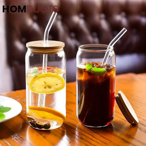 Modern Mason Jar With Clear Straw