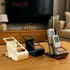 Modern Remote Control Holder Stand – 4-Slot Desk Organizer for TV & AC Remotes
