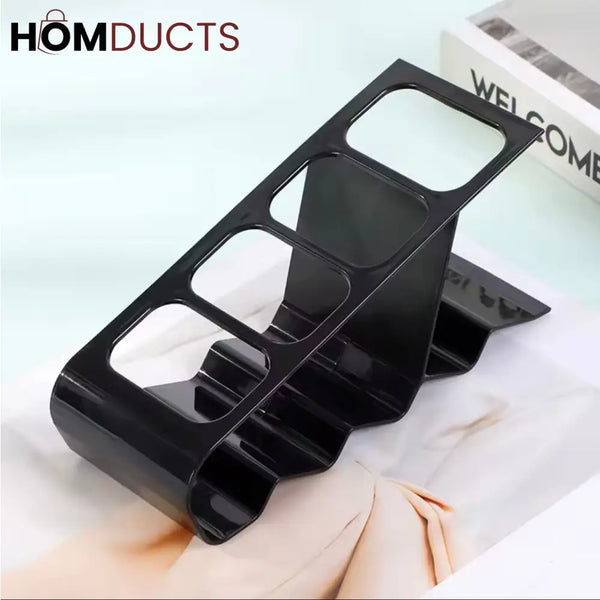 Modern Remote Control Holder Stand – 4-Slot Desk Organizer for TV & AC Remotes