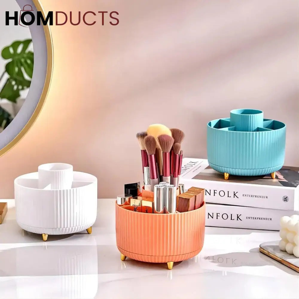 Modern 360° Rotating Cosmetic Brush Organiser J & C Organizer