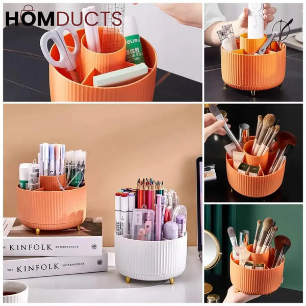 Modern 360° Rotating Cosmetic Brush Organiser J & C Organizer