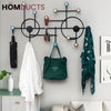 Modern Style Wall Shelf With Hooks Circle
