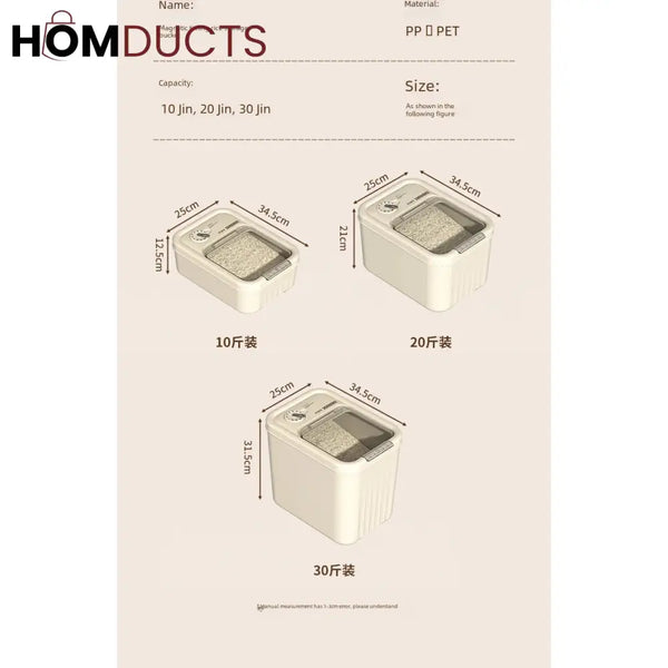 Moisture Sealed Heavy Quality Rice Box – Homducts