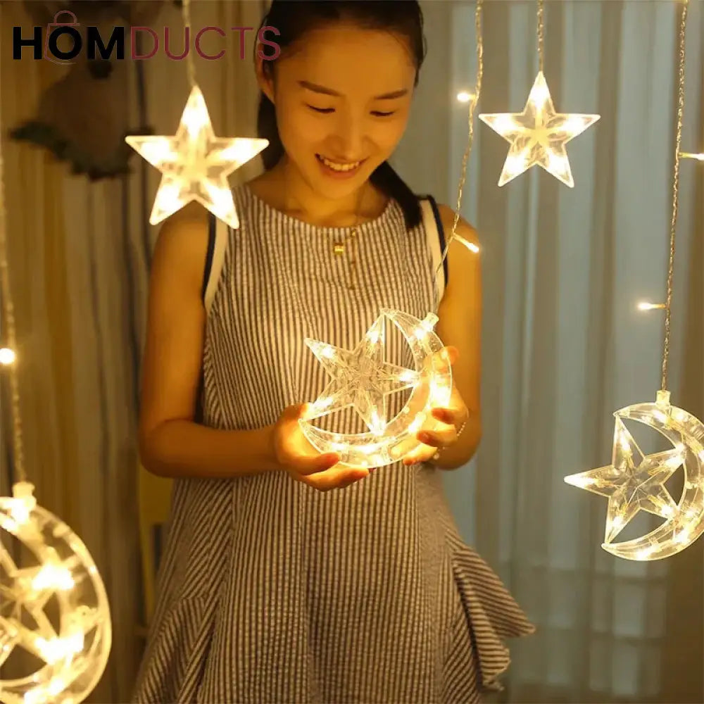 Moon Star Decoration Fairy Light