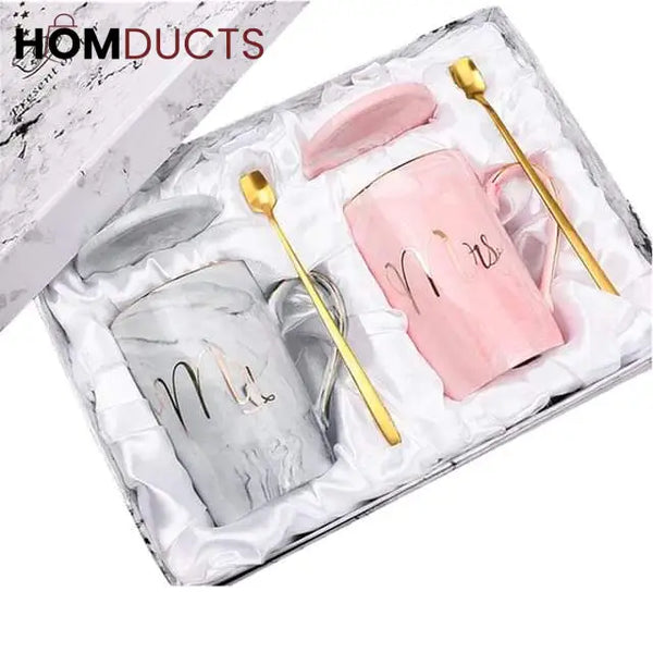 Mr And Mrs Mug Set Gift Box