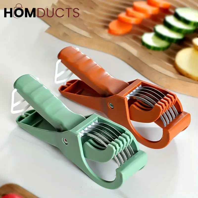 Multi-Blade Handheld Vegetable Cutter – Quick Carrot Slicer & Julienne Tool