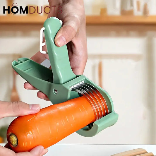 Multi-Blade Handheld Vegetable Cutter – Quick Carrot Slicer & Julienne Tool
