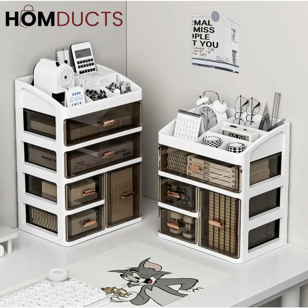 Multi Drawer Cosmetic And Stationery Organizer