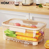 Multi-Layer Airtight Vegetable Storage Container with Drain Tray & Freshness Lock for Fridge and Kitchen