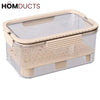 Multi-Layer Airtight Vegetable Storage Container with Drain Tray & Freshness Lock for Fridge and Kitchen