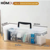 Multi-Purpose Storage Box with Handle – 6 Removable Compartments for Spices Cables Crafts & More