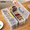 Multi-Purpose Storage Box with Handle – 6 Removable Compartments for Spices Cables Crafts & More