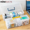 Multi-Purpose Storage Box with Handle – 6 Removable Compartments for Spices Cables Crafts & More