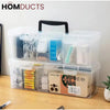 Multi-Purpose Storage Box with Handle – 6 Removable Compartments for Spices Cables Crafts & More