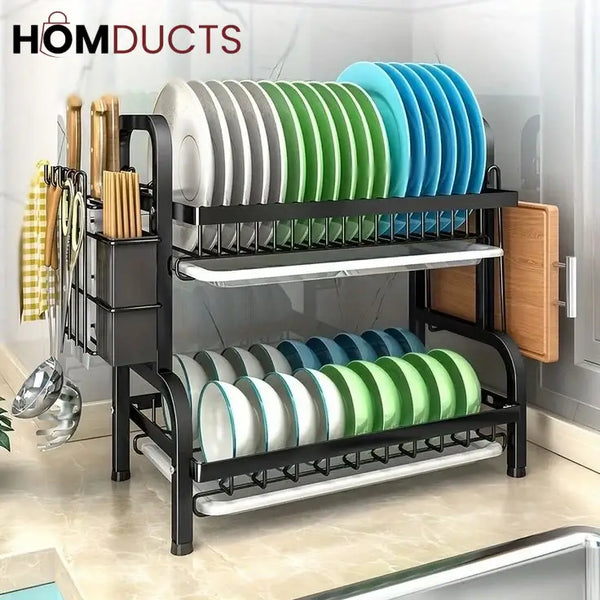 Multi Tier Dish Drain Rack – Homducts - Main Image