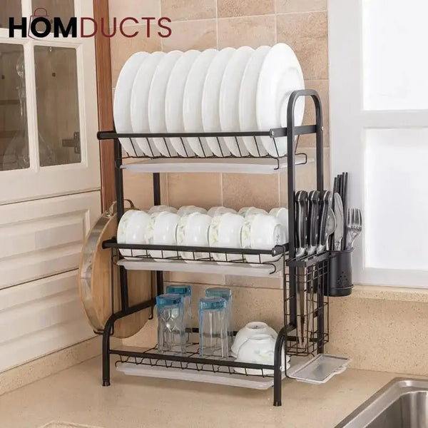 Multi Tier Dish Drain Rack – Homducts - Main Image
