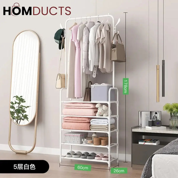 Multifunctional Multilayer Shoe And Cloth Rack