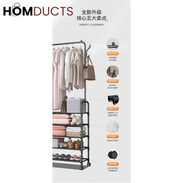 Multifunctional Multilayer Shoe And Cloth Rack