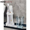 Multifunctional Toothbrush Holder with Quick-Dry Cup & Toothpaste Organizer