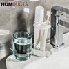 Multifunctional Toothbrush Holder with Quick-Dry Cup & Toothpaste Organizer