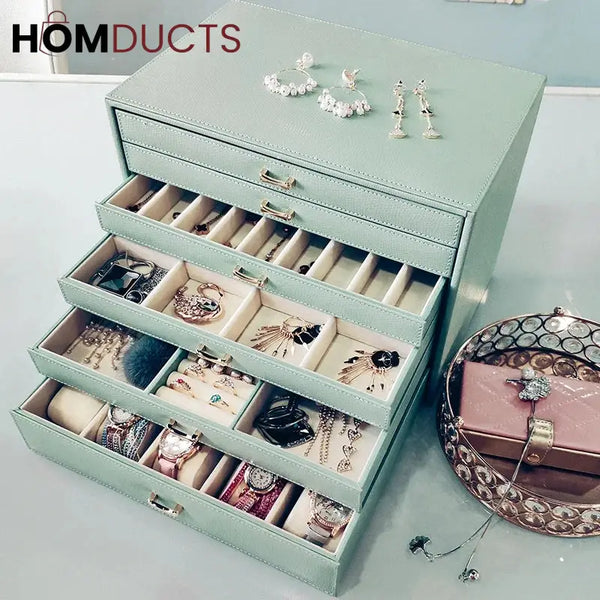 Multilayer 5 Drawer Jewelery Organizer J & C