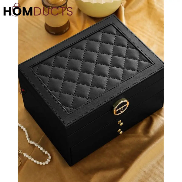 Multilayer High-end Jewelry Organizer With Lock