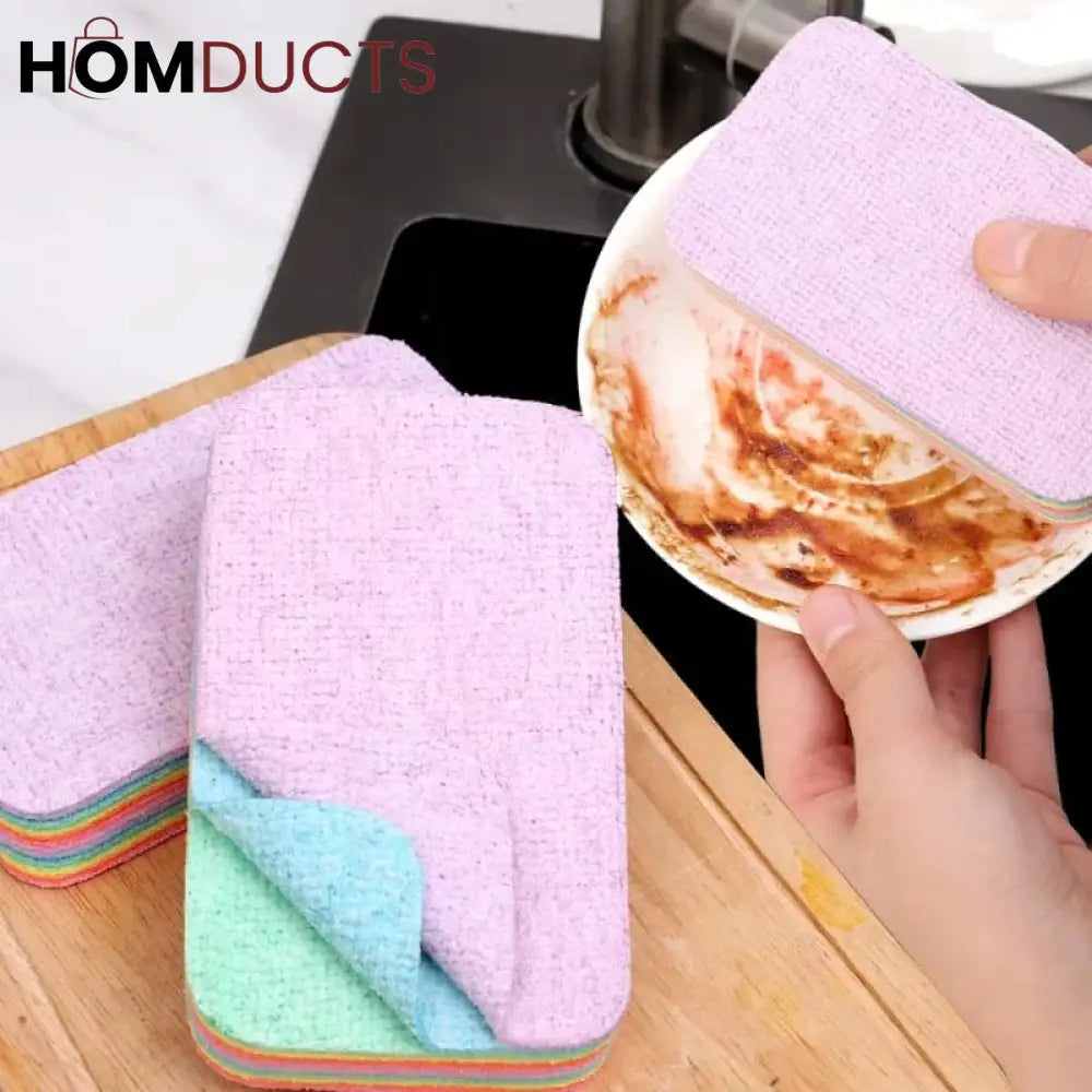 Multilayer Microfiber Reusable Dishcloth