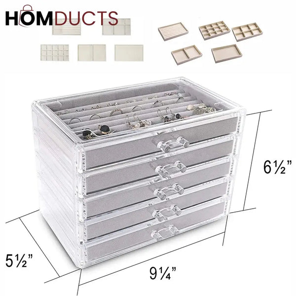 Multilayer Plush Jewelery Organizer J & C