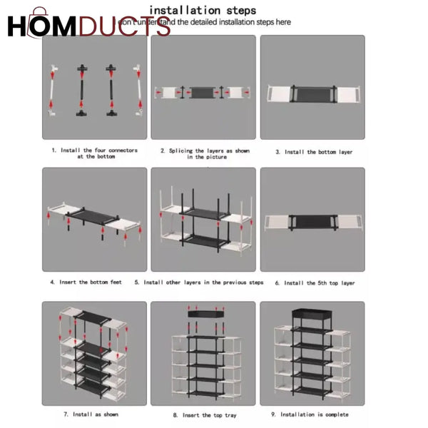 Multilayer Shoe Rack – Homducts