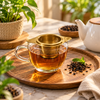 Gold Stainless Steel Tea Strainer