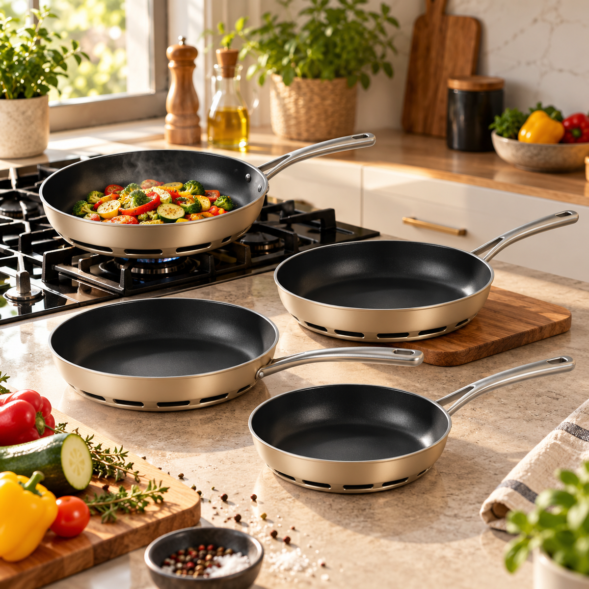 Stainless Steel Hollow Fry Pan