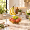 Gold Hanging Banana & Fruit Basket