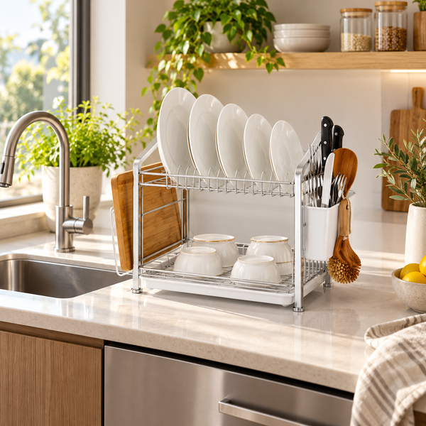 Stainless Steel Countertop Dish Drying Rack