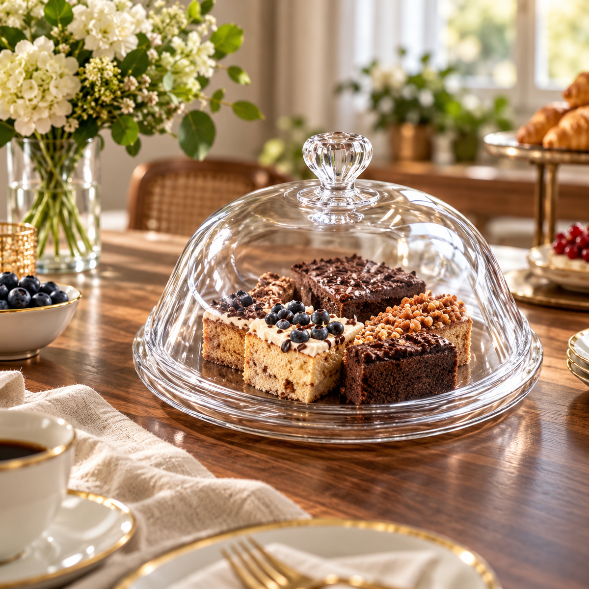 Crystal Glass Dome Cake & Food Cover