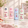 350ml cute insulated glass water bottle in assorted colors