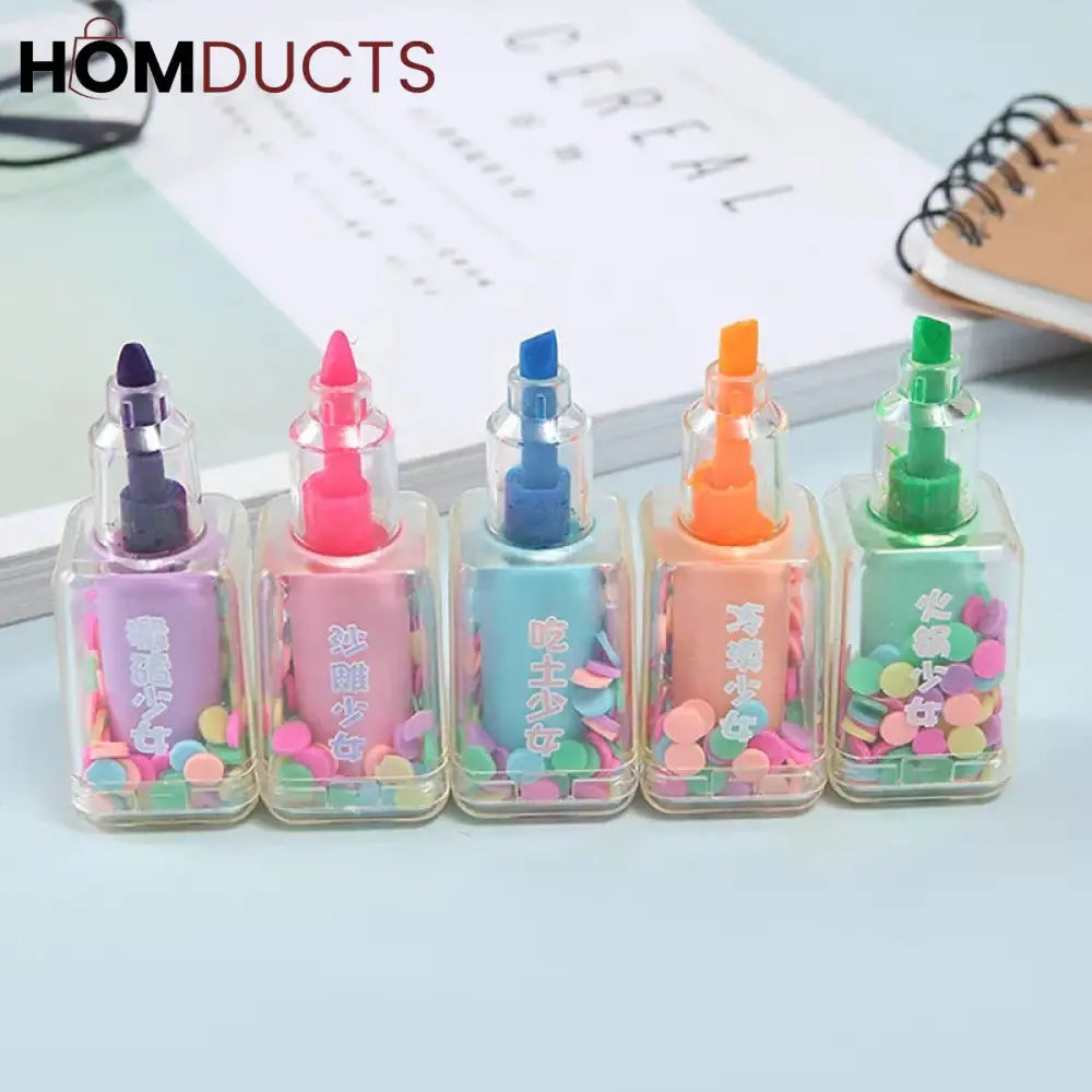 Nail Polish Mini Highlighter.(Pack Of 5)